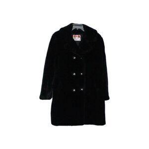 Vintage Pride of Canada Black Faux Fur Women's Size Large